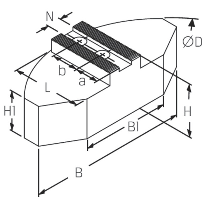 SWB-SM 165, SEGMENTBACKEN 16MNCR5, 1/16'X90°, N=14 Produktbild img1 L