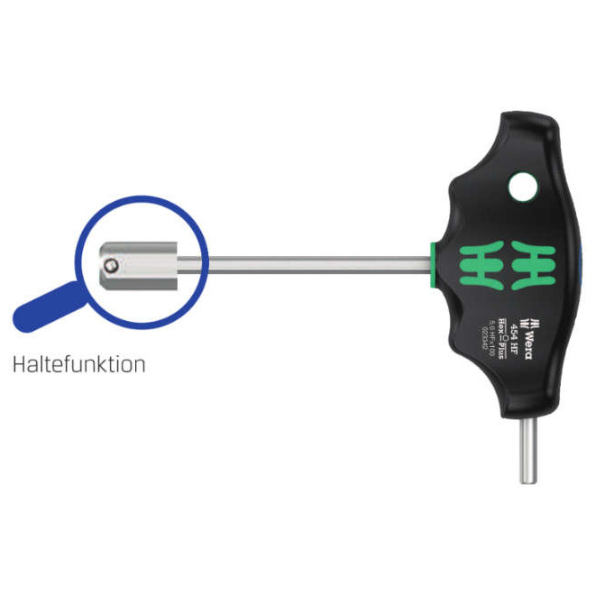 Sechskant-Stiftschlüssel m. HF 3 x 100 mm, Quergriff -Wera- Produktbild img1 L