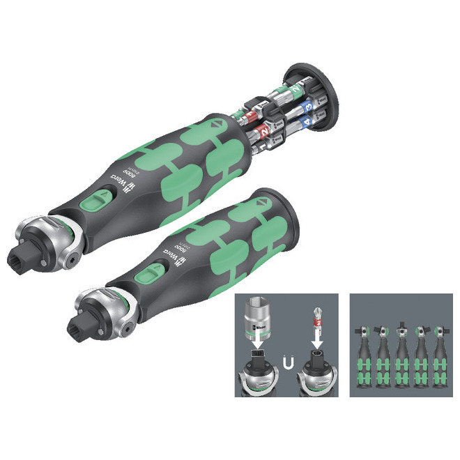 Umschaltknarre Zyklop Pocket Set 1, 13-teilig  -Wera- Produktbild img1 L