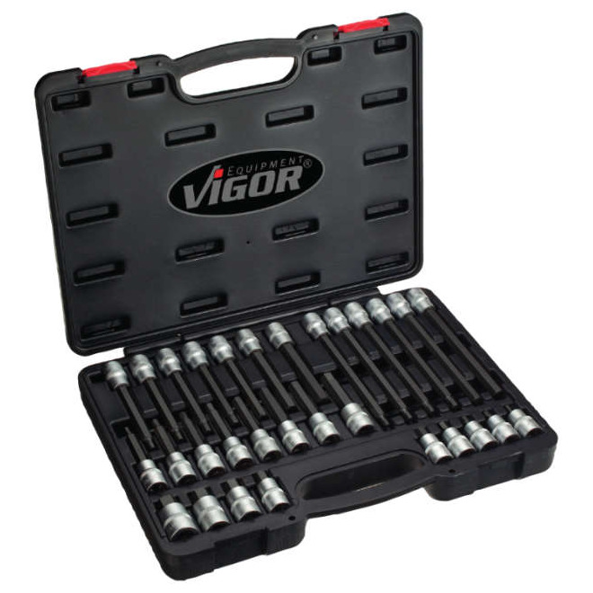 Steckschl.-Einsatz-Satz 30-tlg 6-kant, 1/2', -VIGOR- Produktbild img1 L