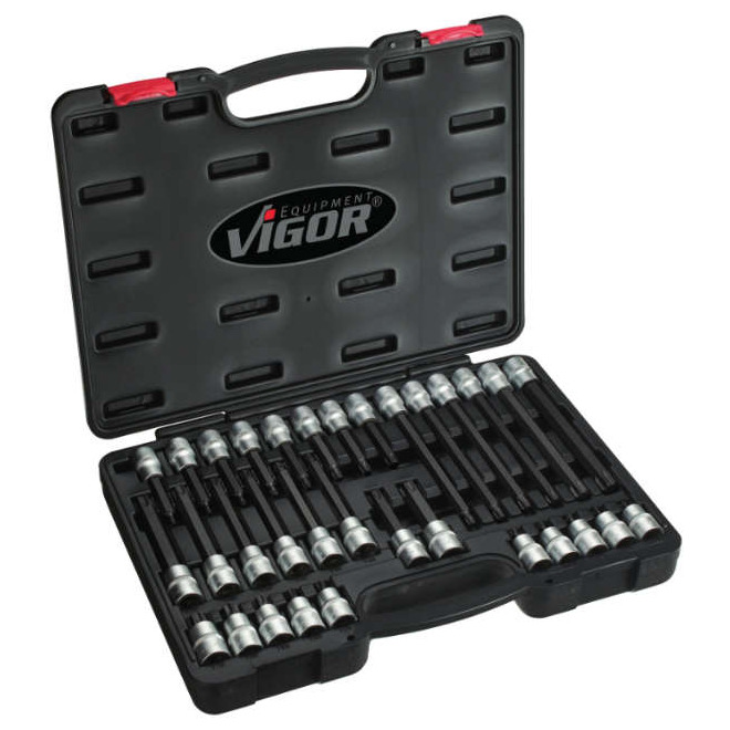Steckschl.-Einsatz-Satz 32-tlg TORX, 1/2', -VIGOR- Produktbild img1 L