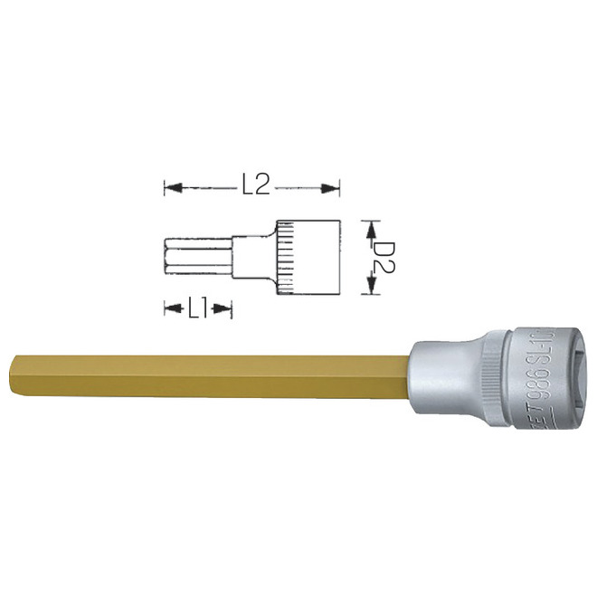 Schraubendreher Einsätze 1/2' Vierkantantrieb, lang Produktbild img1 L