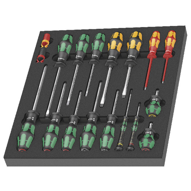 Schraubendreher-Einlage 18-teilig  -Wera- Produktbild img1 L