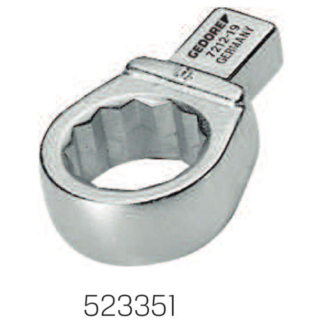 Einsteck-Ringschlüssel SW 21mm Einsteckende 9 X 12 mm  GEDORE Produktbild img1 L