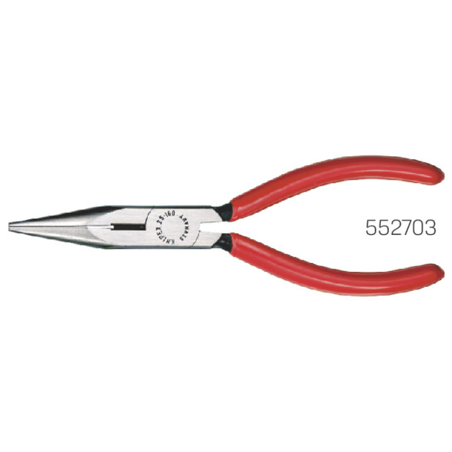 Flachrundzange KNIPEX, poliert, Griffe kunststoffüberzogen Produktbild img1 L