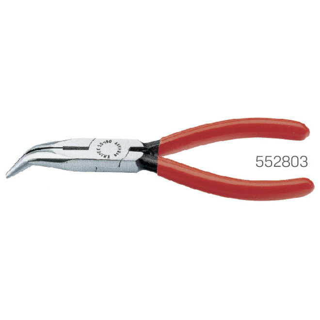 Flachrundzange KNIPEX, poliert, Griffe kunststoffüberzogen Produktbild img1 L