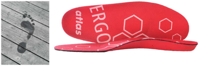 Einlegesohle ATLAS, ERGO MED red Produktbild img1 L
