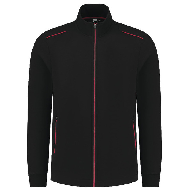 Sweatjacke Accent schwarz/rot M -TRICORP- Produktbild img1 L