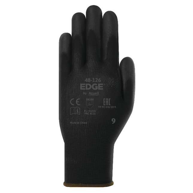 Montage-Handschuh ANSELL, EDGE® 48-126, schwarz Produktbild img1 L