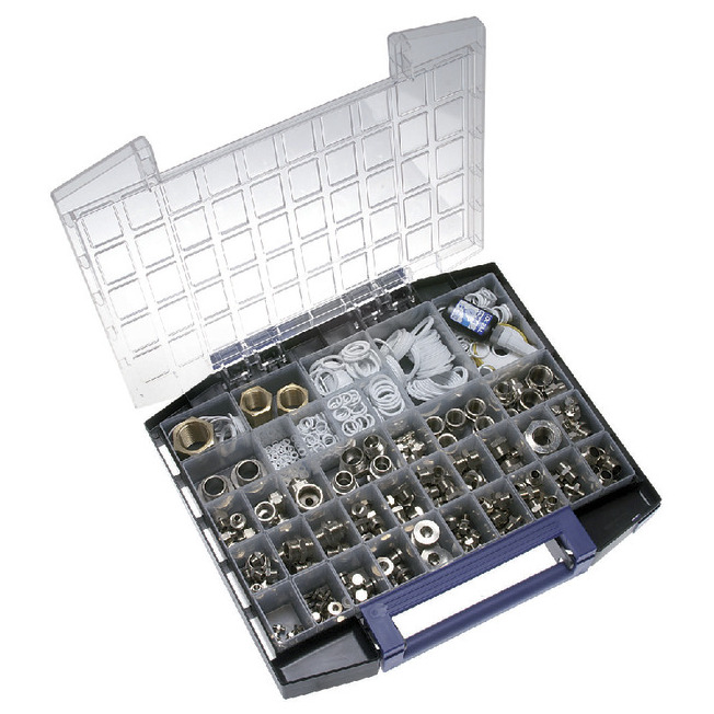 Fitting-Sortiment, 744-teilig Messing vernickelt Produktbild img1 L