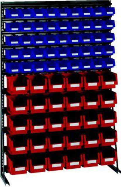 Vario-Regal V12B mit 75 PLK-Kästen bl/rot Produktbild img1 L