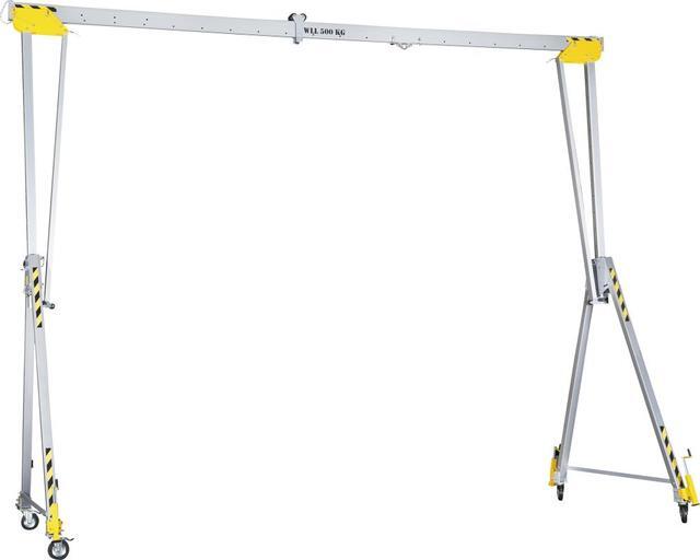 Alu-Portalkran RLPK-L-6 fahrbar / klappbar 750kg Produktbild img1 L