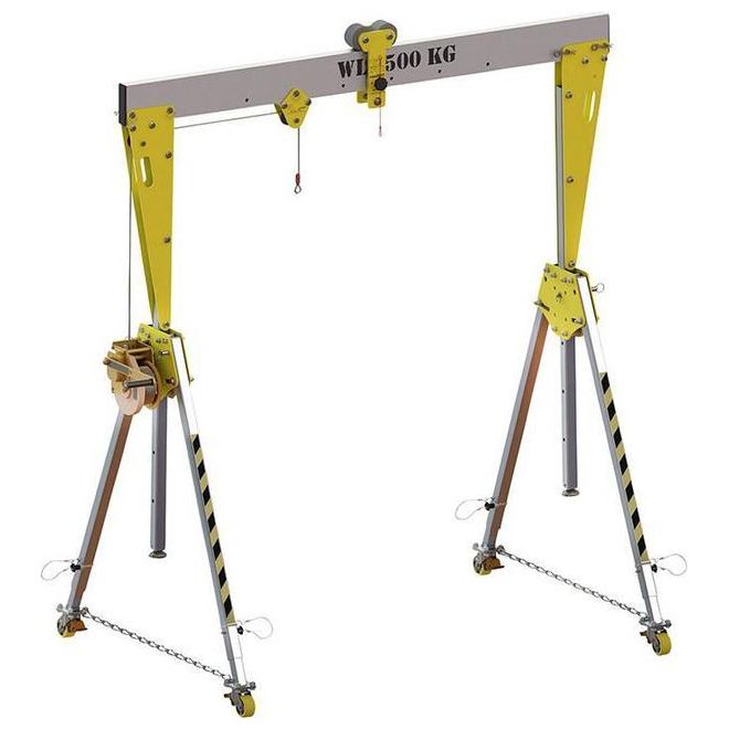Alu-Portalkran RKPK-2 fahrbar / klappbar 500kg Produktbild img1 L