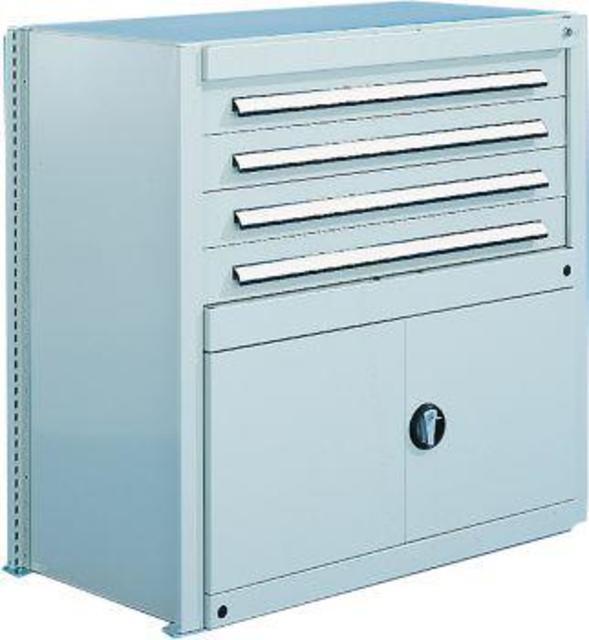 CLIP Vorsatztür 1/4 kpl. RAL 7035 verschieden schließ. Produktbild img1 L