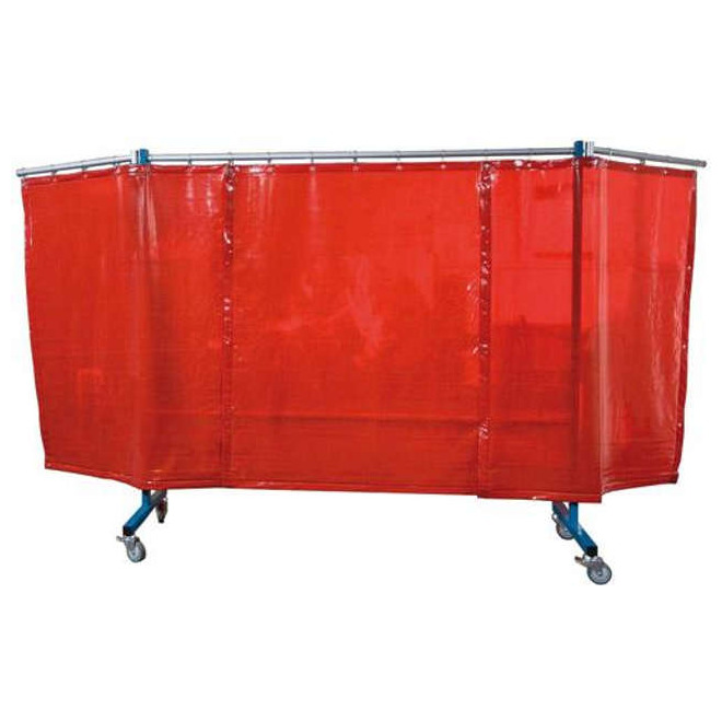 Schutzwand TransFlex, Vorhang, 3tlg. (B3700xH1950mm) orange Produktbild img1 L