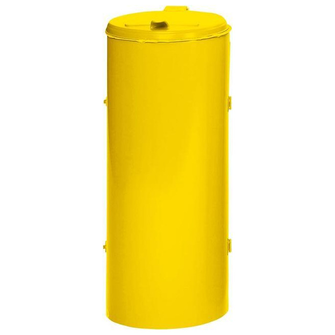 Abfallsammler mit Tür 120 l gelb H 900 mm Produktbild img1 L