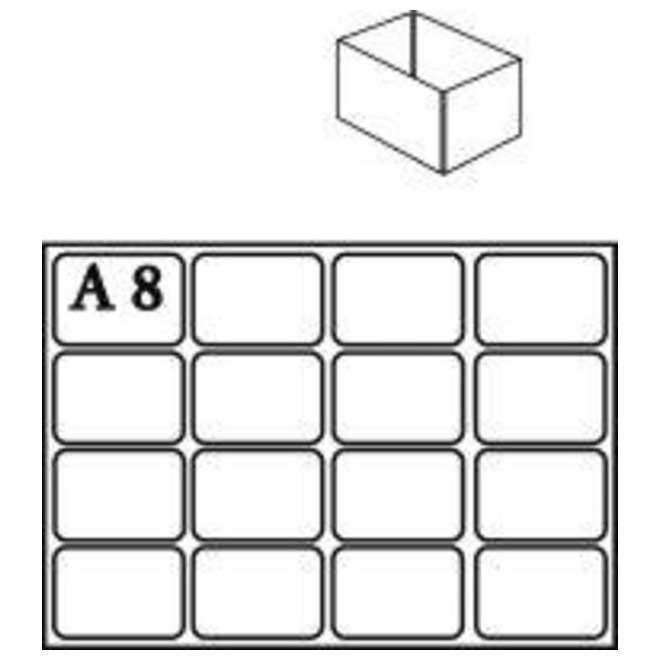 Einsatz-Set für Schublade G 8 Stück DIN A8 Produktbild img1 L