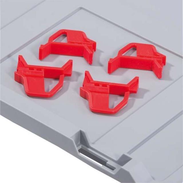Schiebeschnappverschluss f.Eurobox,rot (VE4St.) Produktbild img1 L