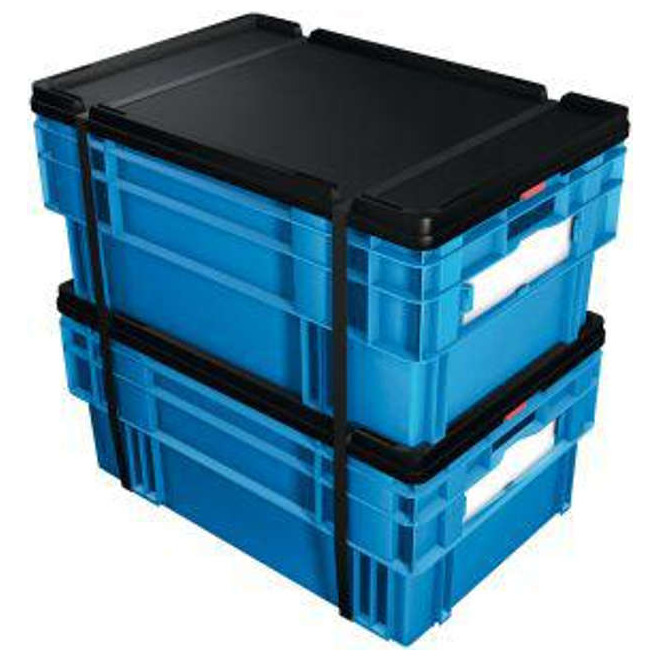 Stülpdeckel schwarz zu Drehstapelbehälter Produktbild img1 L