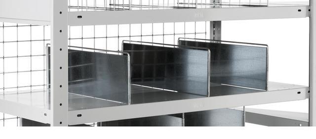 Fachteiler META REGALBAU, freistehend, verzinkt Produktbild img1 L