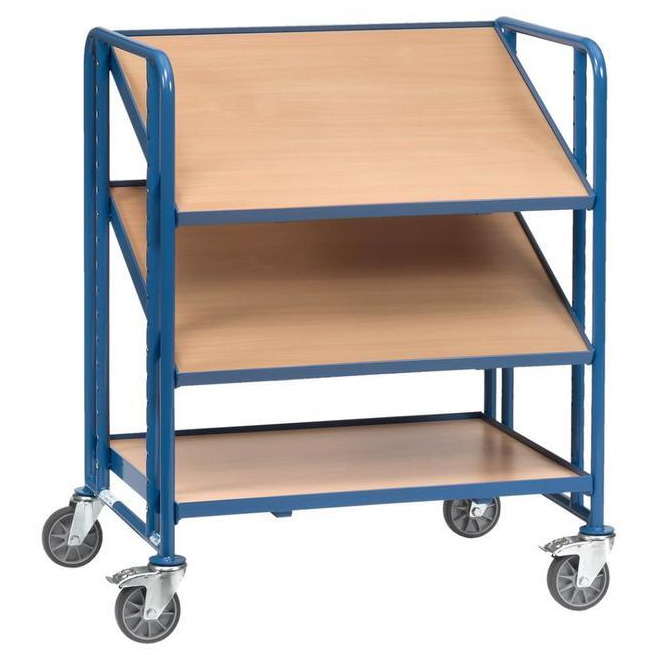 Eurokasten-Wagen 2391 200kg 3Eb. 825x610mm Holz Produktbild img1 L