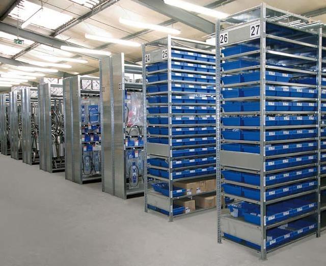 Komplettregal mauser, mit Kunststoff-Regalkästen (Grundregal) Produktbild img1 L