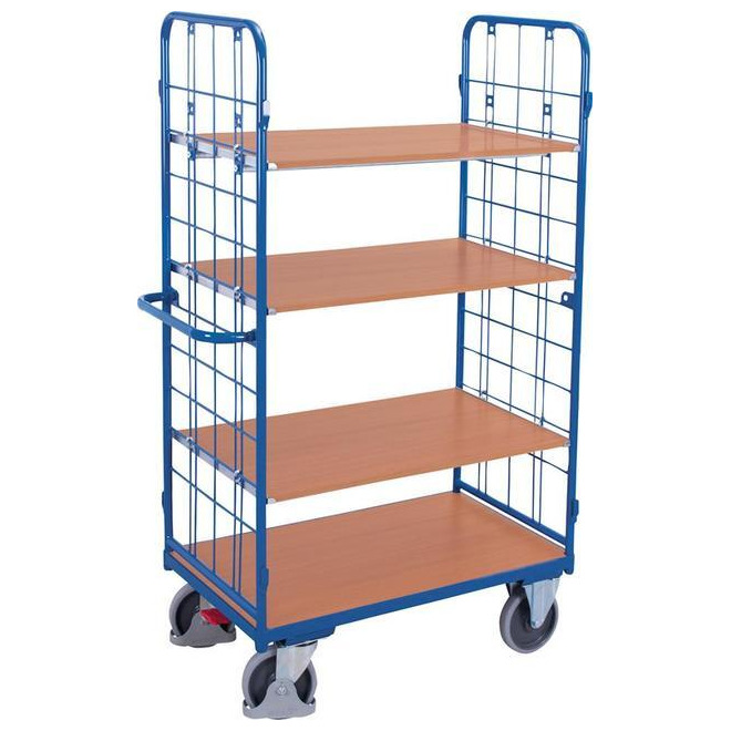 Etagenwagen 500 kg 2 Wand 4 Böden Lad. 1000x700 mm Produktbild img1 L