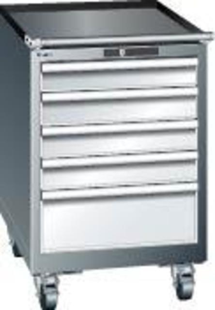 Schubladenschrank 75 Lichtblau H872,5SL4x100/200 Produktbild img1 L