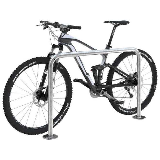 Fahrrad-Anlehnbügel Edelstahl, L 1000 mm Produktbild img1 L