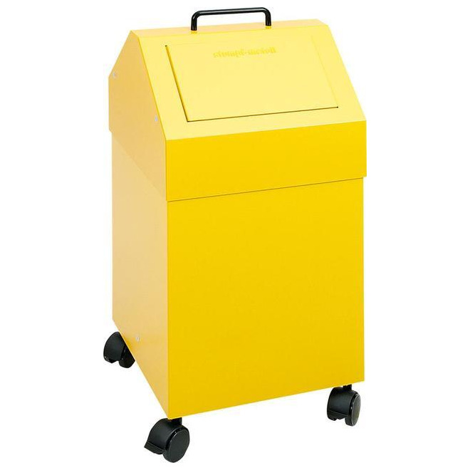 Wertstoffsammler fahrbar, RAL 1003, 45 Liter, 715x330x310 mm Produktbild img1 L