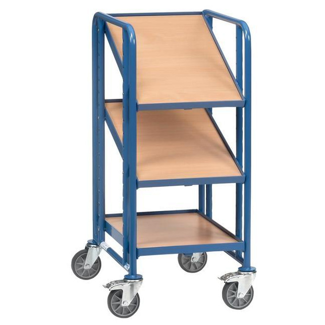 Eurokasten-Wagen 2381 200kg 3Eb. 610x410mm Holz Produktbild img1 L