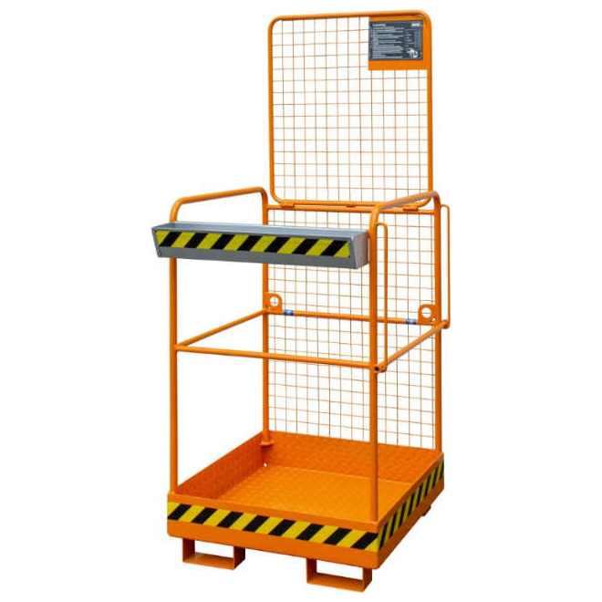 Sicherheitskorb SIKO-M, orange RAL 2000, 1040x835x1900 mm Produktbild img1 L