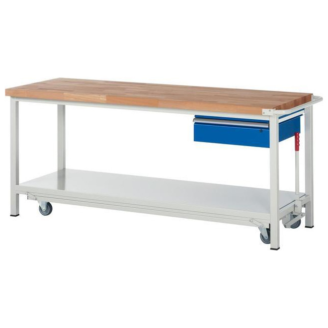 WB m. absenkb. Fahrgest. S8000 BucheMassiv B2000xT700xS40mm Produktbild img1 L