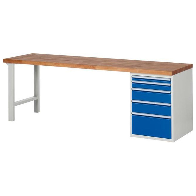 Werkbank Modell 7511 2500x700x840mm Produktbild img1 L
