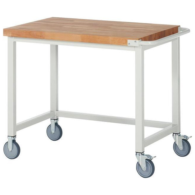 Fahrbare Werkbank Serie 8000 BucheMassiv B1000xT700xS40mm Produktbild img1 L