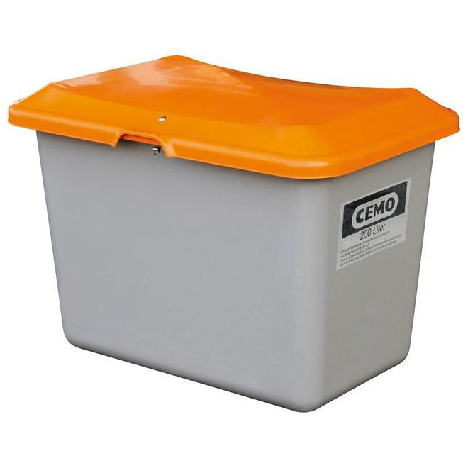Streugut-Box CEMO, Behälter grau/Deckel orange Produktbild img1 L