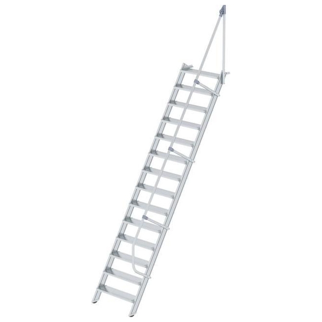 Aluminium-Treppe 60°-800mm Alu 14 Stufen Produktbild img1 L