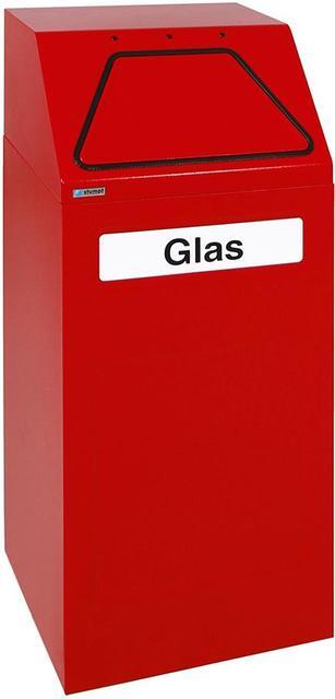 Wertstoffsammler RAL 3000 65 Liter, 970x400x380 mm Produktbild img1 L