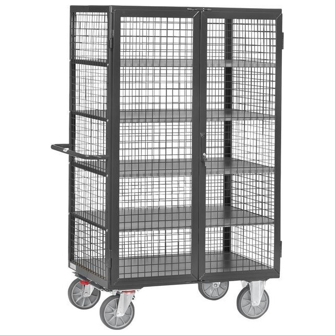 Kastenwagen RAL 7016 anthrazit mit Gitterwänden Produktbild img1 L