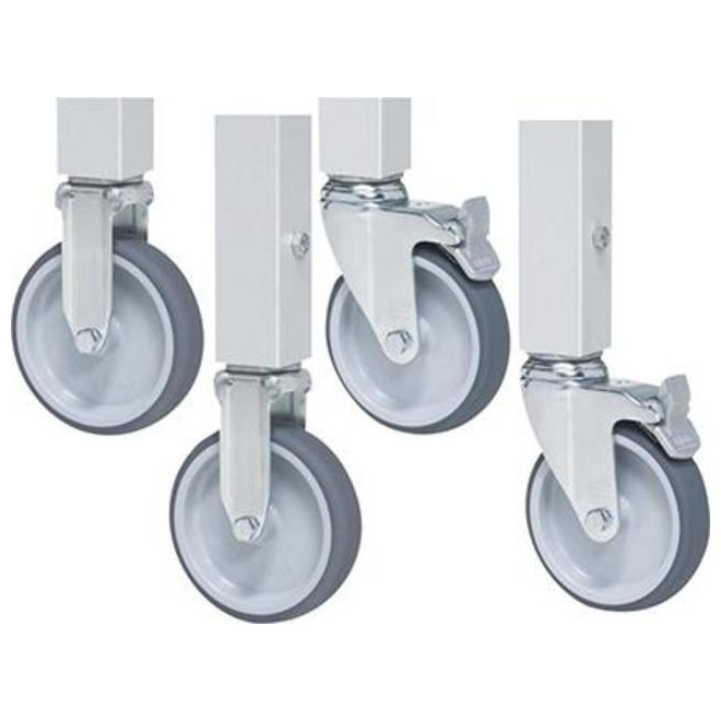 Rollensatzkit 990 mm 2 Bock- u.2 Lenkrollen Produktbild img1 L