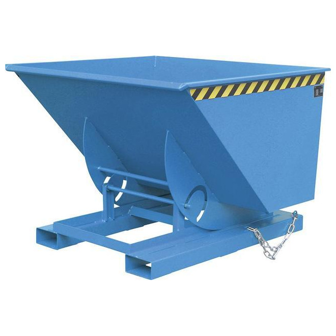 Kippbehälter, mit Abrollsystem, BAUER, Typ AK 50-100 (RAL 5012) Produktbild img1 L