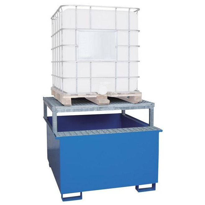 Auffangwanne LaCont, mit Abfüllbock für KTC 1000 Liter Produktbild img1 L