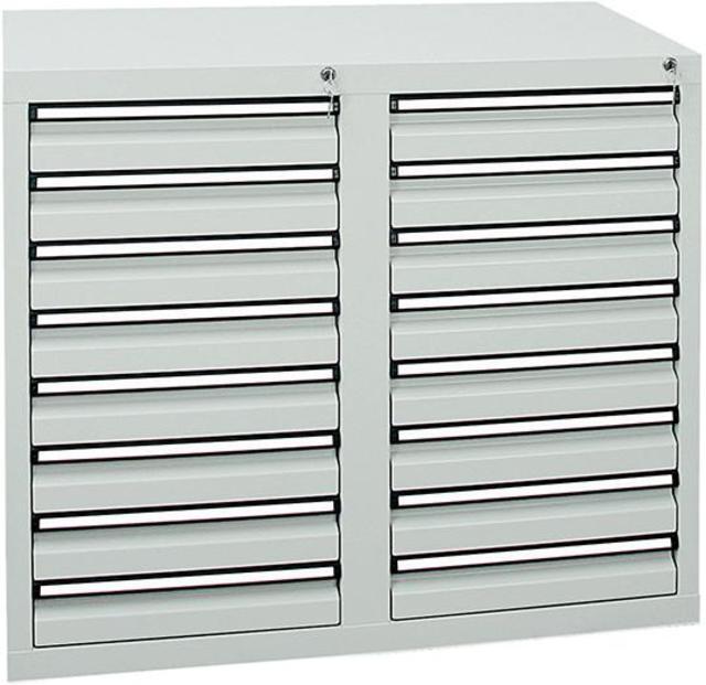 Schubladenschrank, STUMPF, 900x1000x500 mm, Schubladen 16x 100 mm Produktbild img1 L