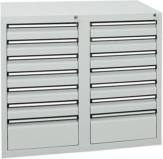 Schubladenschrank 14 SLR 900x1000x500 mm grau Produktbild img1 L