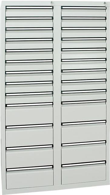 Schubladenschrank, STUMPF, 1800x1000x500 mm, Schubladen 18x 100/8x 200 mm Produktbild img1 L