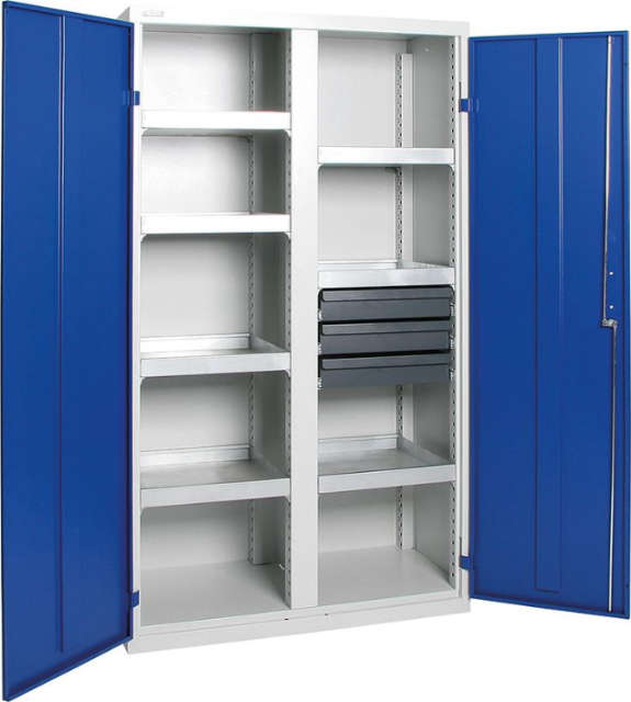 Umweltschr.Basic 7 Wannen u. 3 Schubl.grau/gelb,900x500x500 Produktbild img1 L