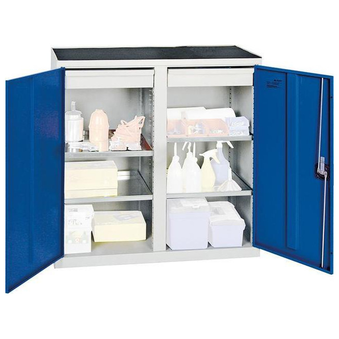 Werkzeug- und Materialschränke STUMPF, Serie 2000, 2 Schubladen, 4 Fachböden Produktbild img1 L