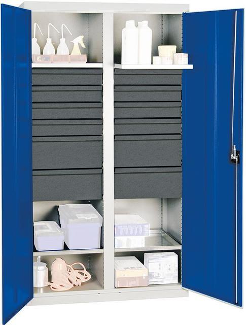 Werkzeug- und Materialschränke STUMPF, Serie 3000, 12 Schubladen, 4 Wannenboden, Mitteltrennwand Produktbild img1 L