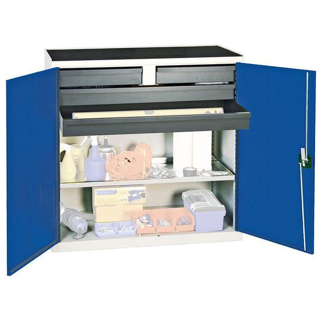 Werkzeug- und Materialschränke STUMPF, Serie 3000, 1000x1000x500 mm, 1 Wannenboden Produktbild img1 L