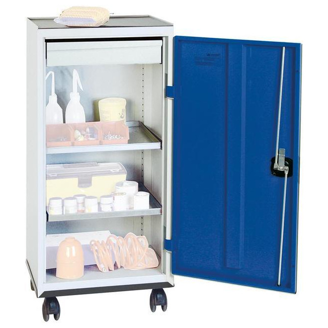 Werkzeug- und Materialschränke STUMPF, Serie 2000, fahrbar, 1 Schublade, 2 Fachböden Produktbild img1 L